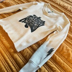 Hanes x Huckleberry Brand cream vintage thermal ⚡️